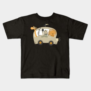 Safari Tour Kids T-Shirt